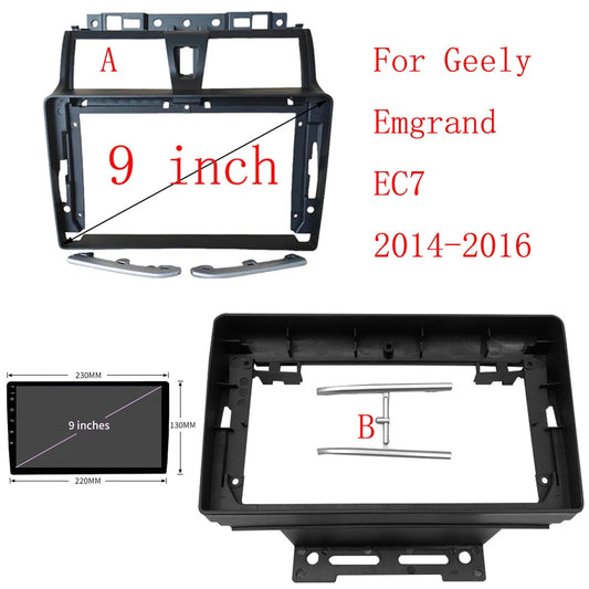 HAOCHEN 9 Inch For GEELY Emgrand EC7 2014+ Car Radio Android MP5 Player Panel Frame 2Din Head Unit Fascia Stereo Dash Cover sayaragear