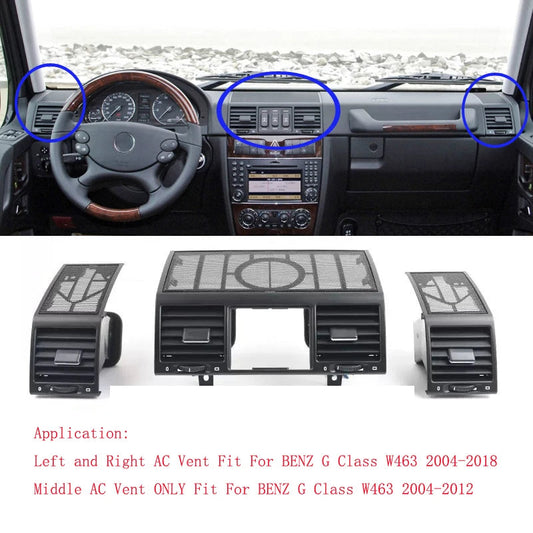 Dashboard Central Left Right AC Vent Grill Air Outlet Panel Assembly Loudspeaker Cover For Mercedes Benz G Class W463 4636807508 sayaragear
