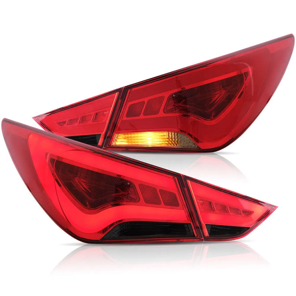 Vland LED Tail Lights for 11-14 Hyundai Sonata 6th Gen (YF) Sedan with Amber Turn Signal – Stylish Replacement Upgrade sayaragear