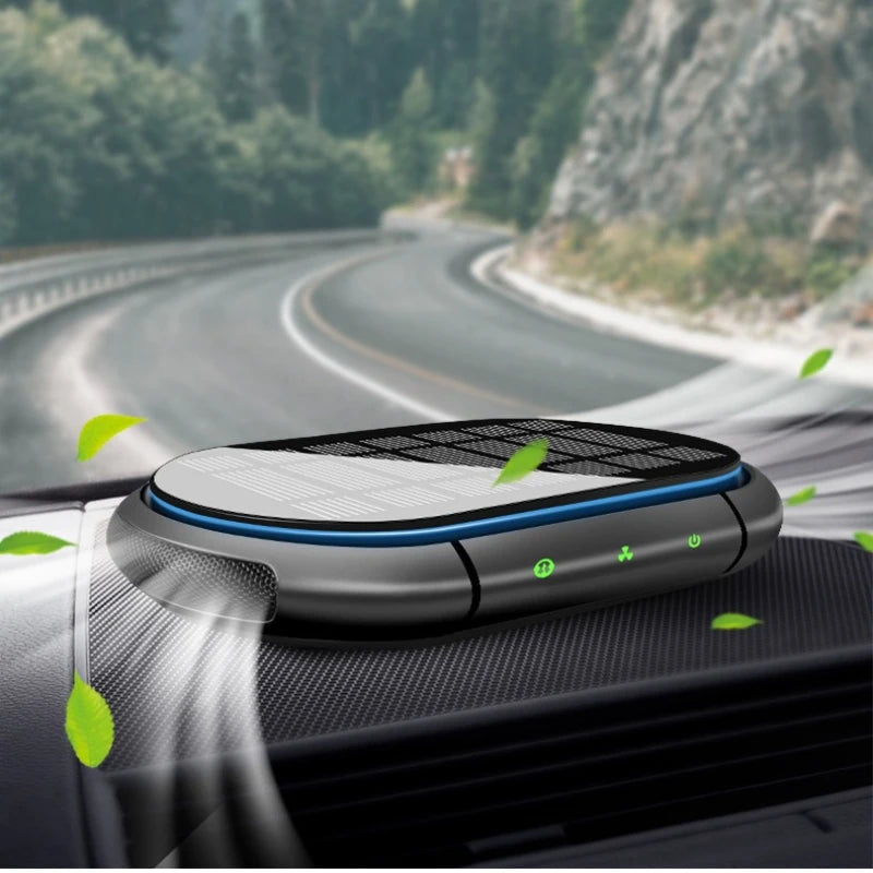 Solar Air Purifier Car Auto Negative Ion Generator USB Rechargeable Oxygen Bar Deodorization Formaldehyde Removal Air Purifier sayaragear