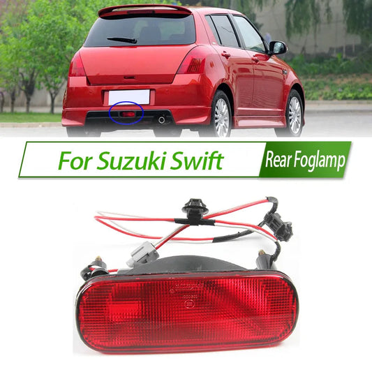 For Suzuki Swift Rear Bumper Fog Light Reflector Stop Light Foglamp Rear Fog Light Brake Lamp sayaragear