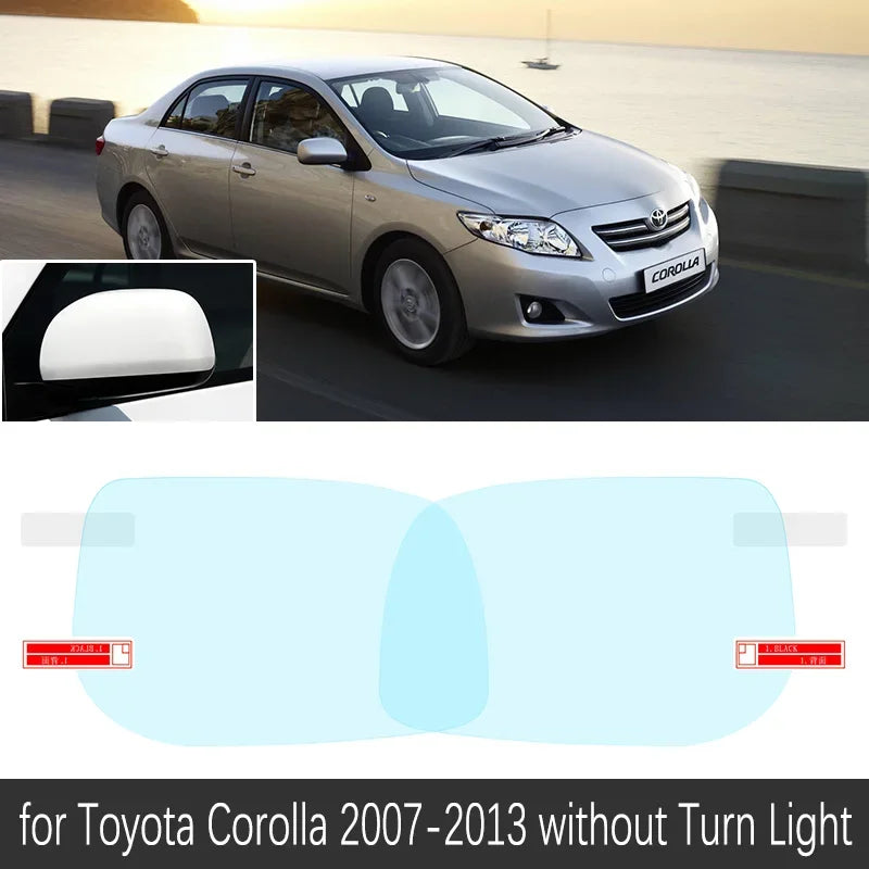 for Toyota Corolla 2007~2013 E140 E150 140 150 Full Cover Anti Fog Film Rearview Mirror Rainproof Anti-Fog Films Accessories sayaragear