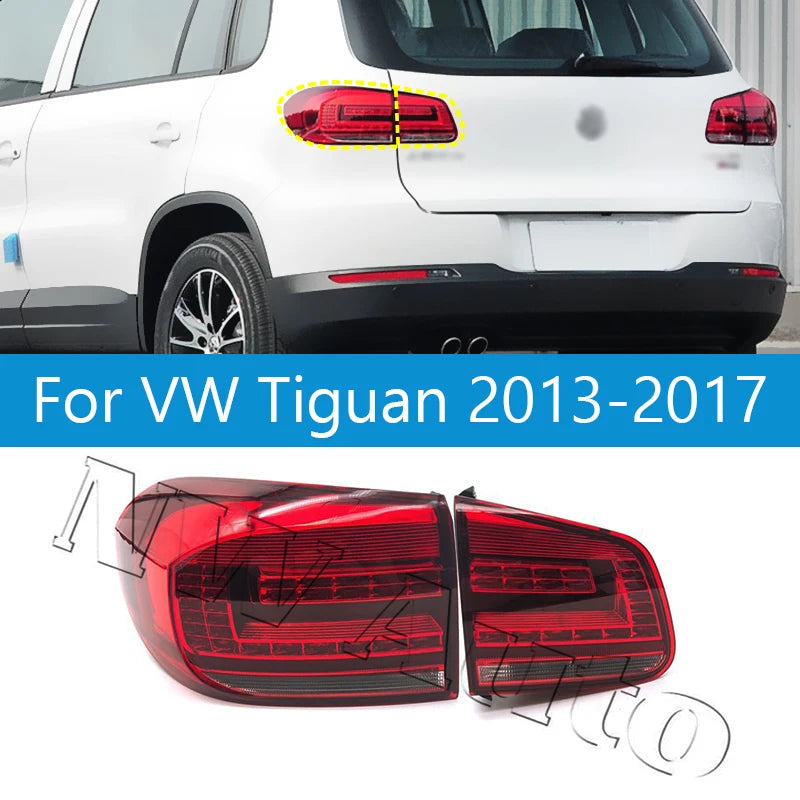 Taillight Brake Light For VW Tiguan 2013-17  Rear Bumper Inner Outer Inner Taillight Brake Light sayaragear
