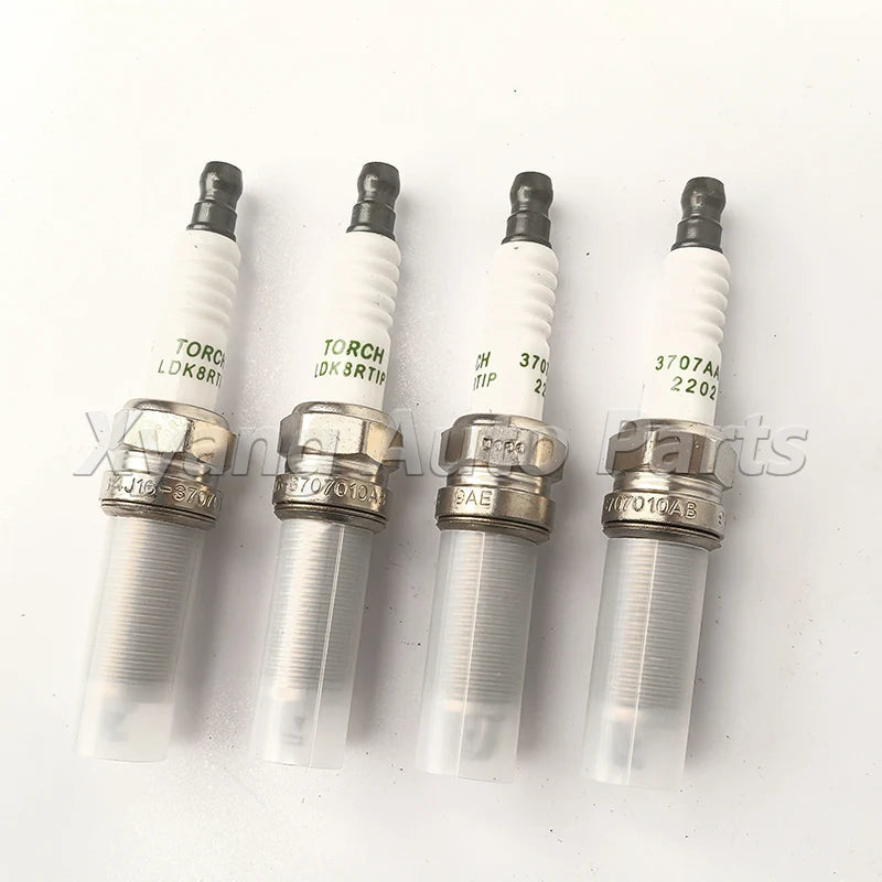 4pcs Spark Plug For Chery Tiggo 4/Tiggo 4 Pro/Omoda S5/Kaiyi X3 ‖ E4G16-3707110  E4G16-3707010AB sayaragear