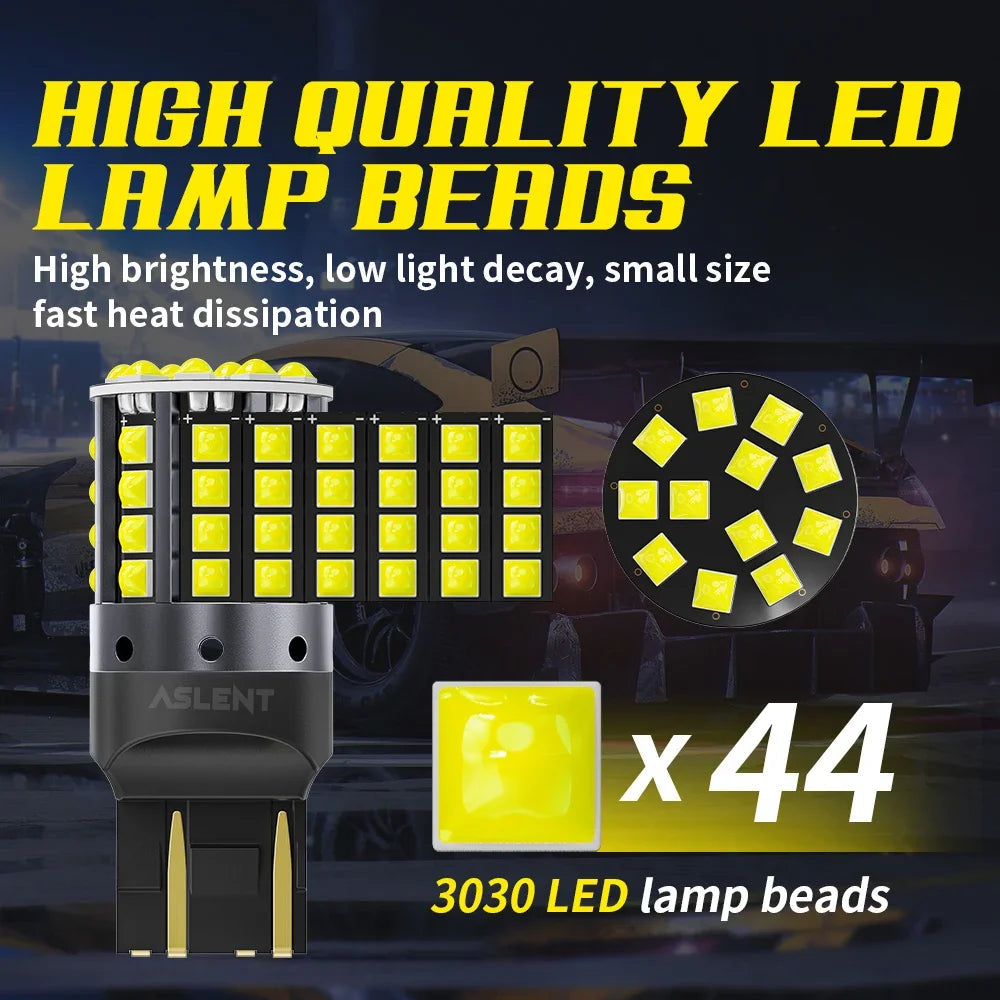 2x 1157 BAY15D P21/5W 1156 BA15S P21W BAU15S PY21W LED WY21W 7440 W21W T20 7443 W21/5W Turn Signal Reverse Brake Light Bulb 12V sayaragear