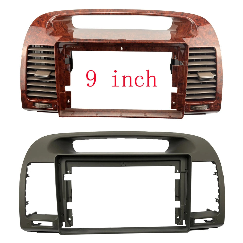 For TOYOTA CAMRY 2000-2003 VENTILATION REFITTING 9 Inch Car Frame Fascia  Android Radio Dash Fitting Panel Kit sayaragear