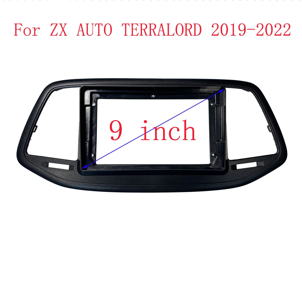 Android Car Radio Frame Kit For ZX AUTO TERRALORD 2019-2022 Auto Stereo Center Console Holder Fascia Trim Bezel Faceplate sayaragear