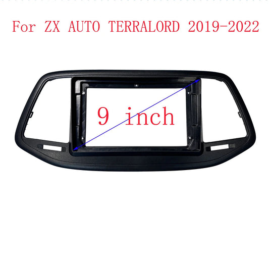 Android Car Radio Frame Kit For ZX AUTO TERRALORD 2019-2022 Auto Stereo Center Console Holder Fascia Trim Bezel Faceplate sayaragear