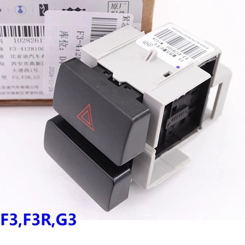 Emergency Light Switch for BYD F0 F3 F6 S6G6 E5 SONG SURUI L3 G3 Instrument Panel Double Flash Hazard Light Brake Button Switch - sayaragear