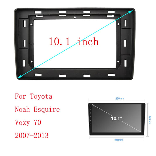 10 Inch Car Frame Fascia Adapter For Toyota Noah Esquire Voxy 70 2007-2013 Android Radio Dash Fitting Panel Kit sayaragear