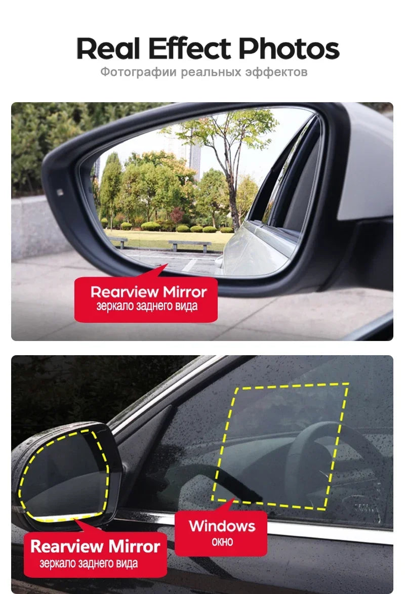 Full Cover Anti Fog Film Rainproof Rearview Mirror for Ford Mustang 5th 6th Gen S197 S550 GT 2010~2020 Car Accessories 2018 2019 sayaragear