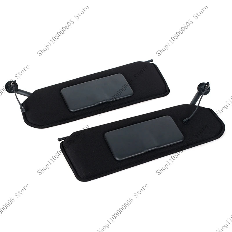 For Chevrolet Corvette C5 1997-2004 Auto Accessories Cabin Interior Black Sun Visor with Vanity Mirror and Light 10442033 - sayaragear
