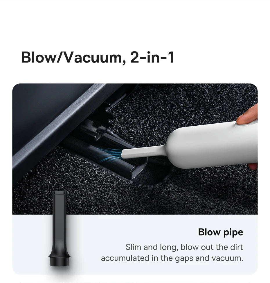 Baseus A2Pro Wireless Car Vacuum Cleaner 6000Pa Mini Air Blower Portable Handheld Vacuum Cleaner For Car Home Cleaning Accessory sayaragear
