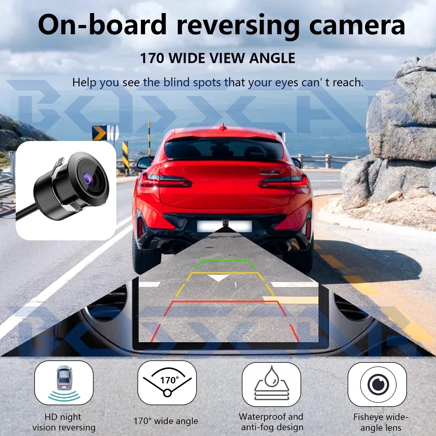 Car Rear Reverse Camera Rearview 170degree Car Infrared Auto Night Vision Waterproof Parking Reversing HD Image Sensor Rear View sayaragear