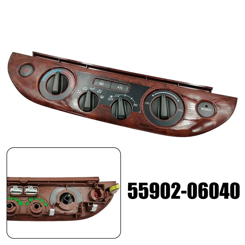 For Toyota Camry 2003-2006 Parts Dashboard Climate Control Heater Air Conditioning A/C Switch Panel Bezel Vent Button Assembly sayaragear