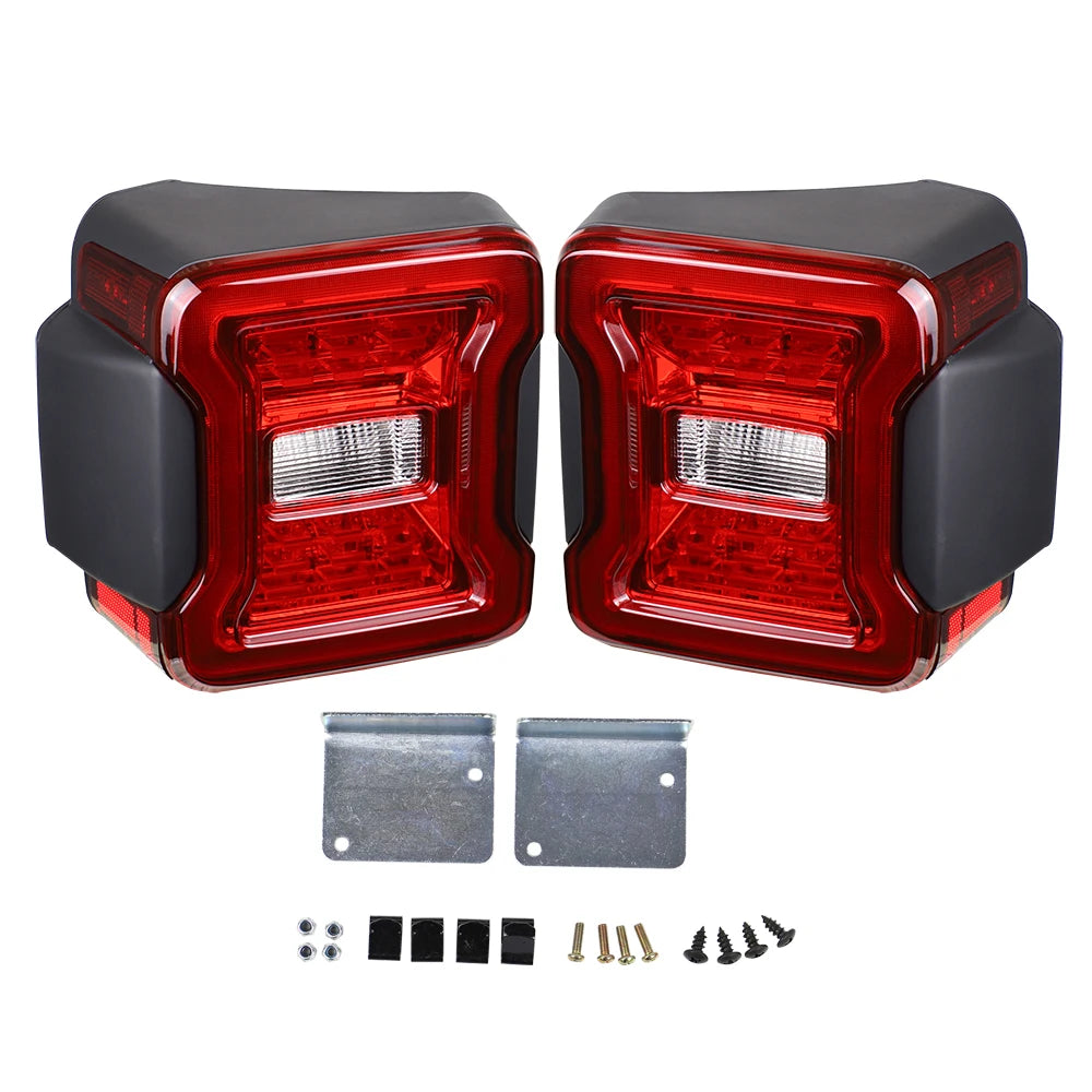 for Jeep Wrangler JK 2007-2018 LED Tail Light Taillight Assembly Rear Lamps Brake Reverse Light Daytime Running Lights sayaragear