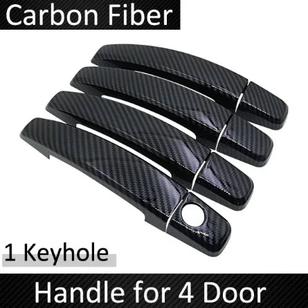 Black Carbon Fiber for Chevrolet Holden Captiva Daewoo Winstorm 2006~2018 2014 2015 2016 2017 Door Handle Cover Car Accessories sayaragear