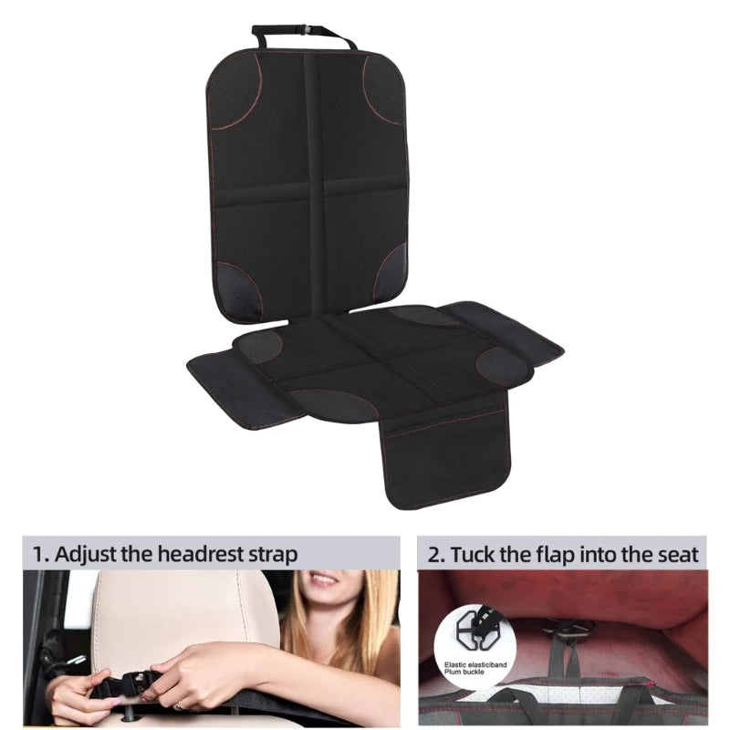 Universal Child Safety Seat Anti-Slip Anti-Scratch Mat Pads Waterproof Car Seat Protective Cover for-Baby Kid Protection sayaragear
