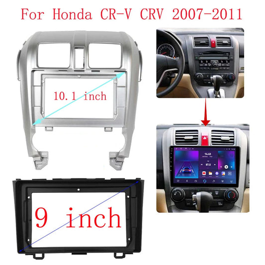 9/10 inch Car DVD Frame Audio stereo Panel Frame Cables Harnes For HONDA CRV 2006-2011 MP3 MP5 video Radio Player sayaragear