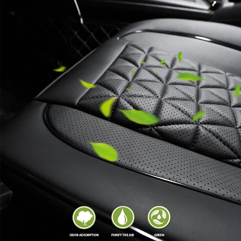 New Front Car Seat Cover PU Leather Cars Seat Cushion Automobiles Seat Protector Universal Car Chair Pad Mat Auto Accessories sayaragear