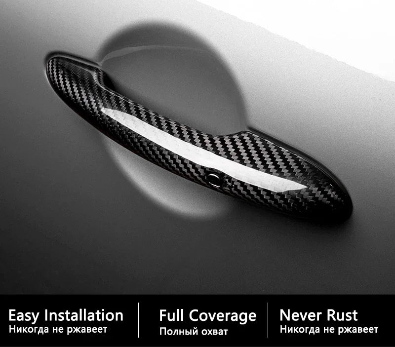 Carbon Fiber Door Handle Cover Accessories for  Chevrolet Sonic AVEO Holden Barina 2011 2012 2013 2014 2015 2016 2017 2018 2019 sayaragear