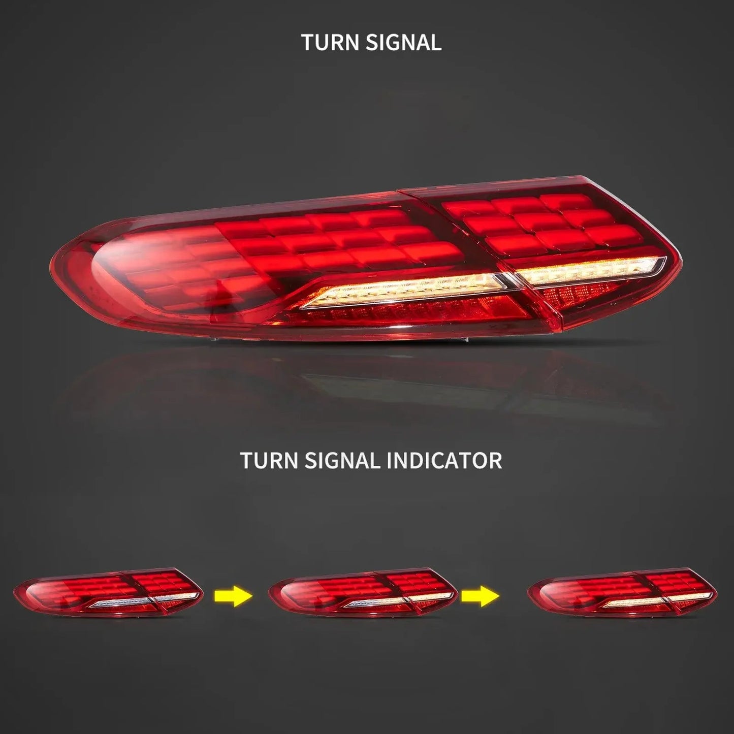 Vland 16-23 C-Class A205 C205 Full LED Tail Lights With Animation Sequential Turn Signal sayaragear