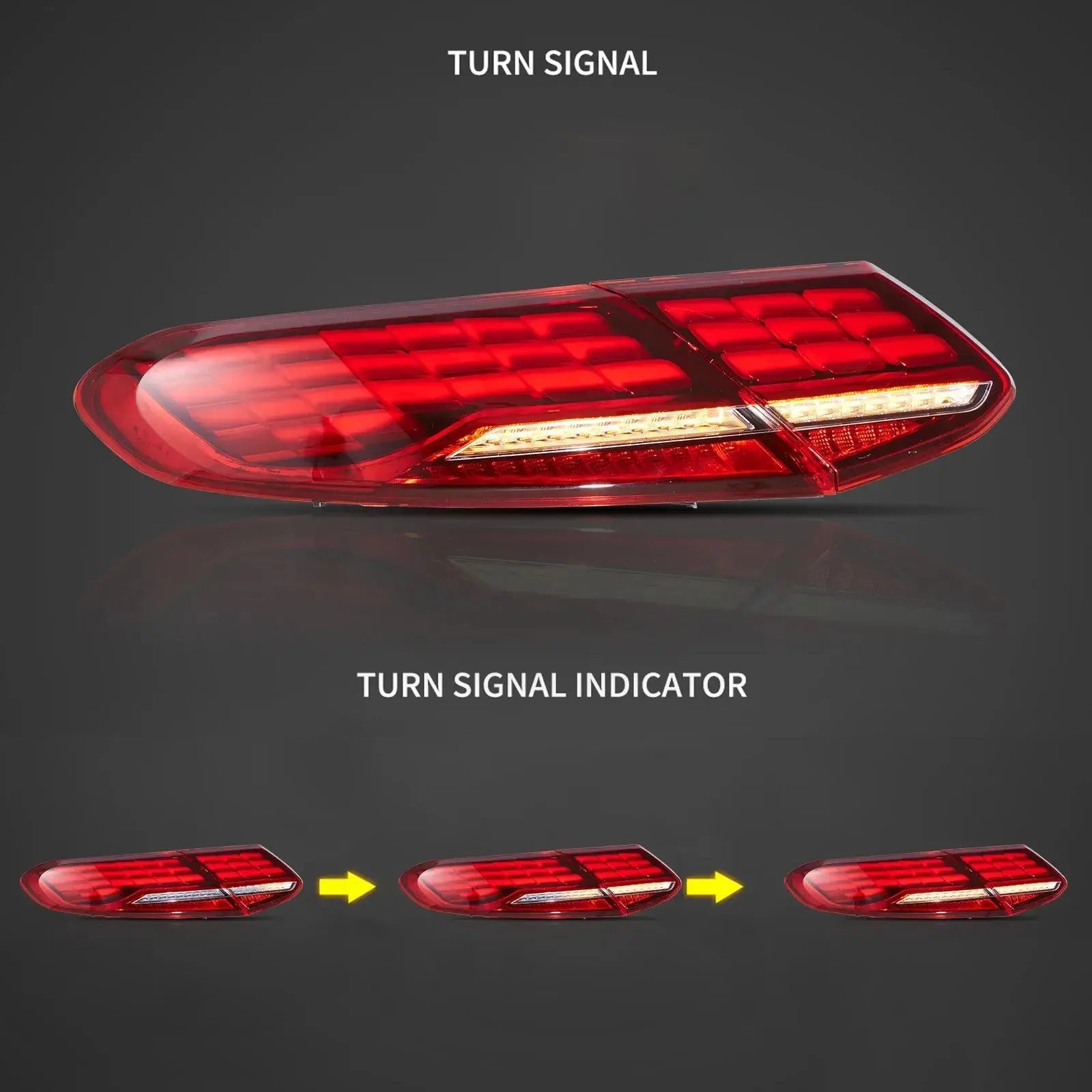 Vland 16-23 C-Class A205 C205 Full LED Tail Lights With Animation Sequential Turn Signal sayaragear