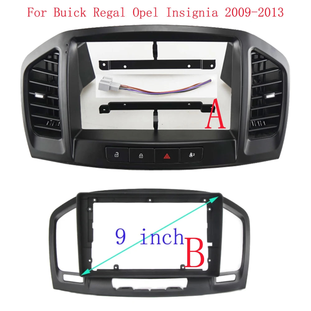Double 2 Din Radio Fascia for Buick REGAL Opel Insignia Android Dash Kit GPS Navigation Frame Stereo DVD Player Install Panel sayaragear