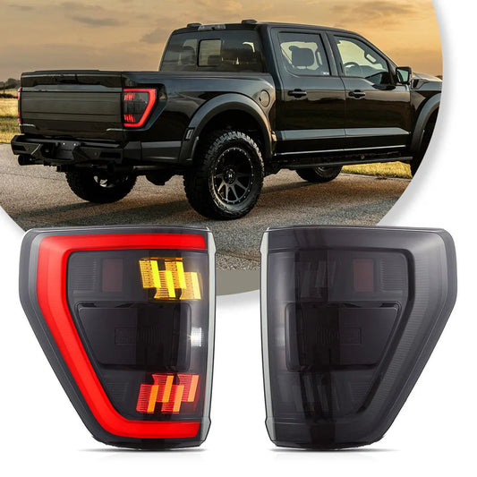 Vland 21-24 F150 Full LED Tail Lights Rear Lamp Assembly Upgrade Replacement sayaragear