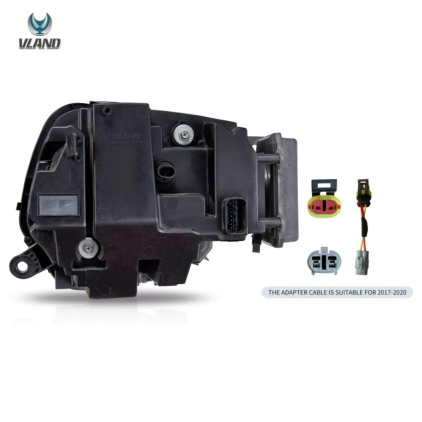 Vland 17-20 Countryman F60 Full LED Dual Beam Projector Headlights with DRL High Low Beam Front Headlamp Assembly sayaragear