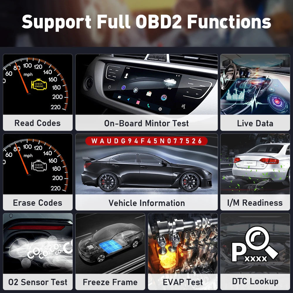 THINKCAR THINKDIAG 2 /KINGBOLEN Ediag Plus CAN FD All Systems 15 Reset Services ECU Coding OBD2 Scanner Car Diagnostic Tool sayaragear