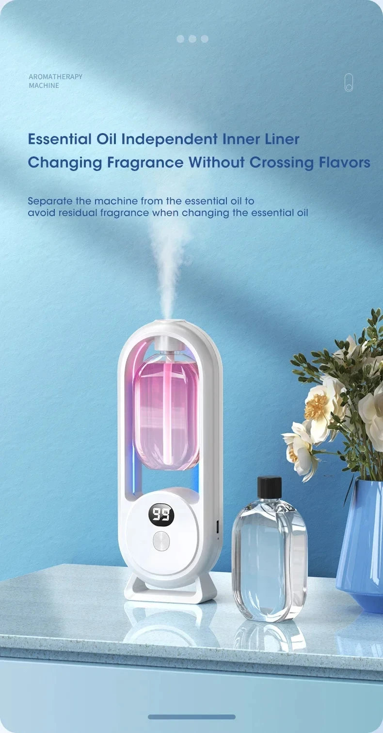 Automatic Home Fragrance Machine Essential Oil Diffuser Nebulizer Perfume Scent Machine for Kitchen and toilet deodorization sayaragear