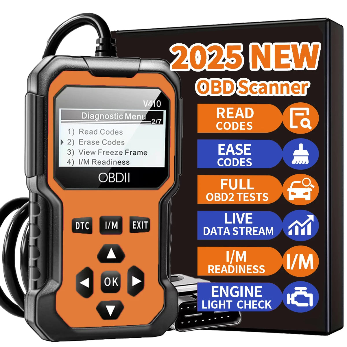 Car Obd2 Scanner Diagnostic Tool Code Reader Engine Fault Code Reader Scanner Can Diagnose All Obd Ii Protocol Cars since 1996 sayaragear