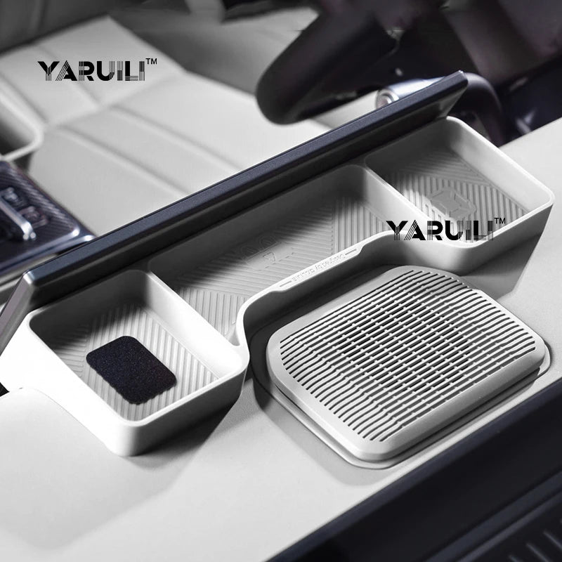 For Jetour G700 2025 2026 Car Screen Rear Silicone Storage Box Storage Sundries Box Interior Stowing Accessories sayaragear