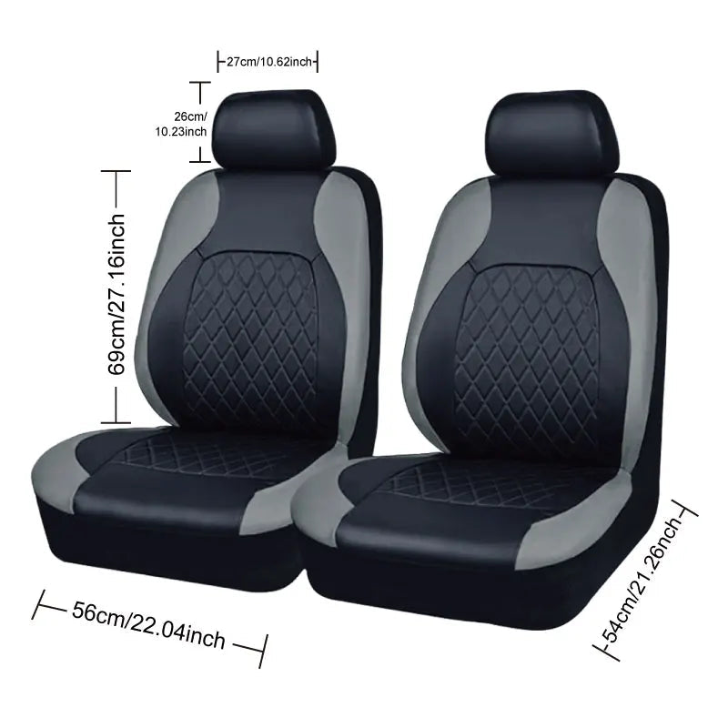 All Season Quited PU Leather Car Seat Cover Full Surrounded Seat Protector Waterproof Universal Fit Sedan Suv Pick-up Truck Seat sayaragear
