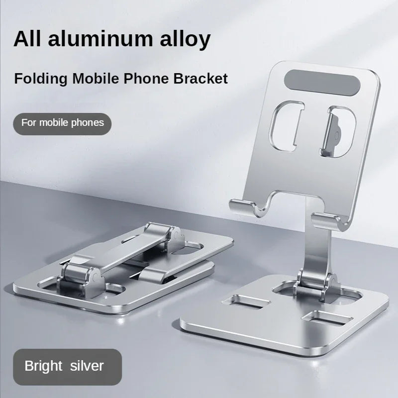 Universal All Aluminum Alloy Foldable Desk Phone Holder Mount Stand For Mobile Phone Holder For Tablet Desktop Metal Holder sayaragear