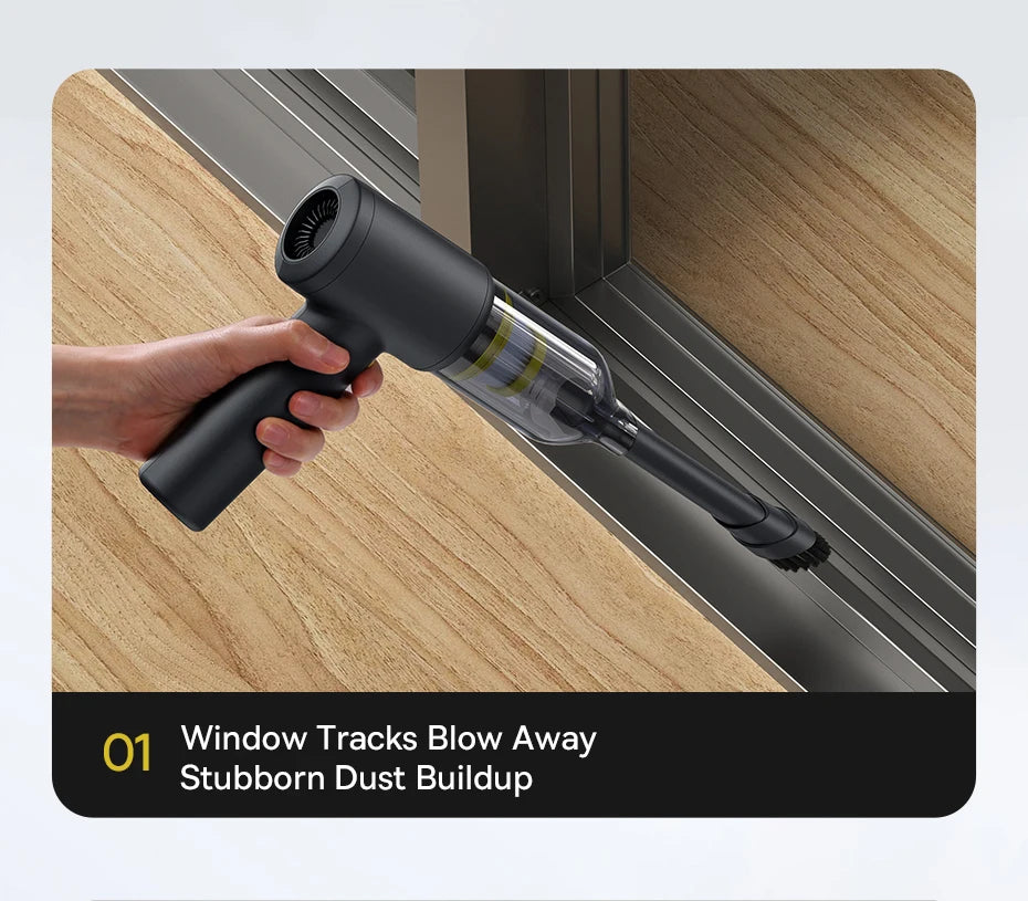 Baseus Car Vacuum Cleaner Wireless Air Dust Blower Gun for Car Powerful Portable Car Cleaning Appliance Cordless Vehicle Cleaner sayaragear