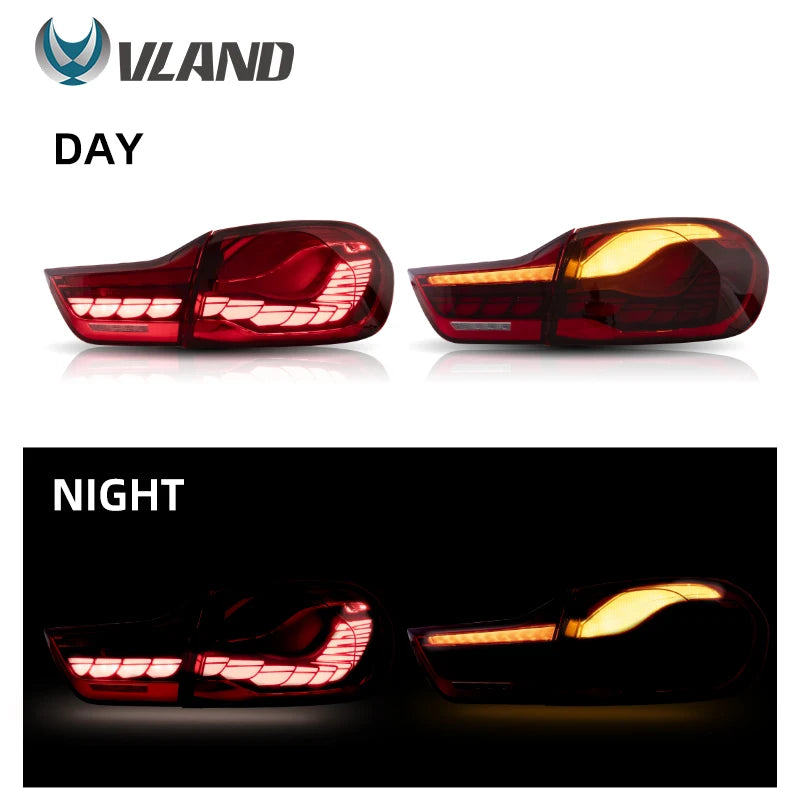 VLAND Taillight Assembly For BMW 4-series F32 F33 F36 M4 F82 F83 LED Running Light Sequential Turn Signal 418 420 430 LED sayaragear