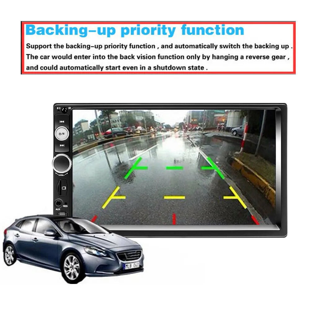 Universal 7" Double 2 DIN Car Stereo Radio Touch Screen Bluetooth FM MP5 Player sayaragear