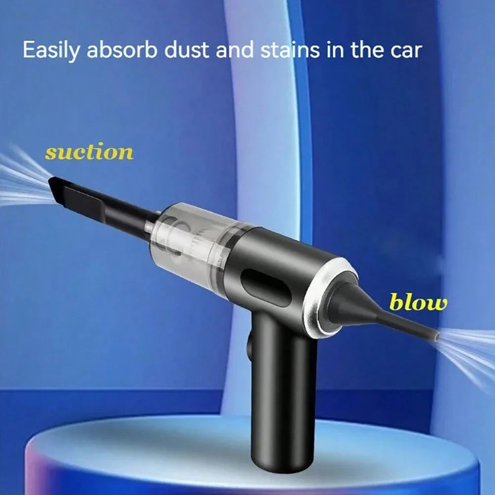3 In 1 Integrated Suction And Blowing Vacuum Combination Vacuum Cleaner USB Charging Small Car Household Vacuum Cleaner sayaragear