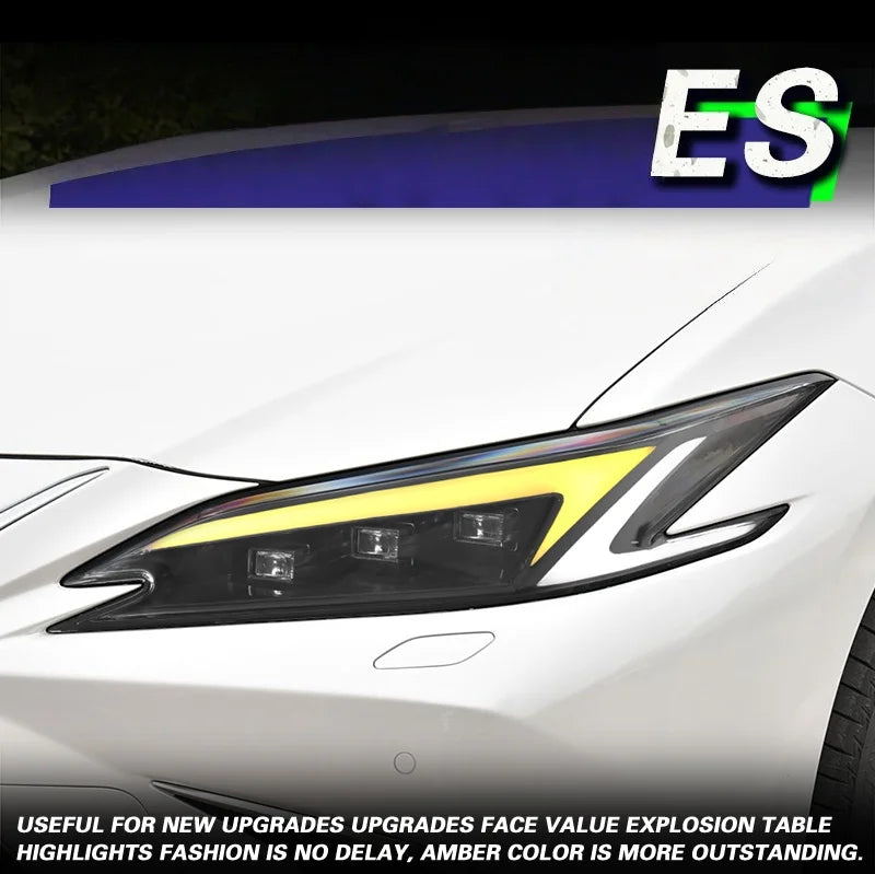 for 18-25 Lexus ES Headlight Assembly Lexus Modified with LED matrix Lens Daytime Running Light Steering sayaragear