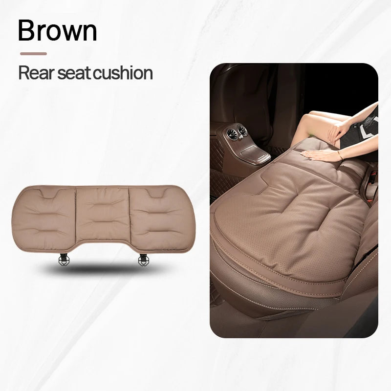 Universal Car Seat Cover Leather Cars Seat Waist Cushion Covers Four Season Auto Interior Seats  Protection Pad Car Accessorie sayaragear