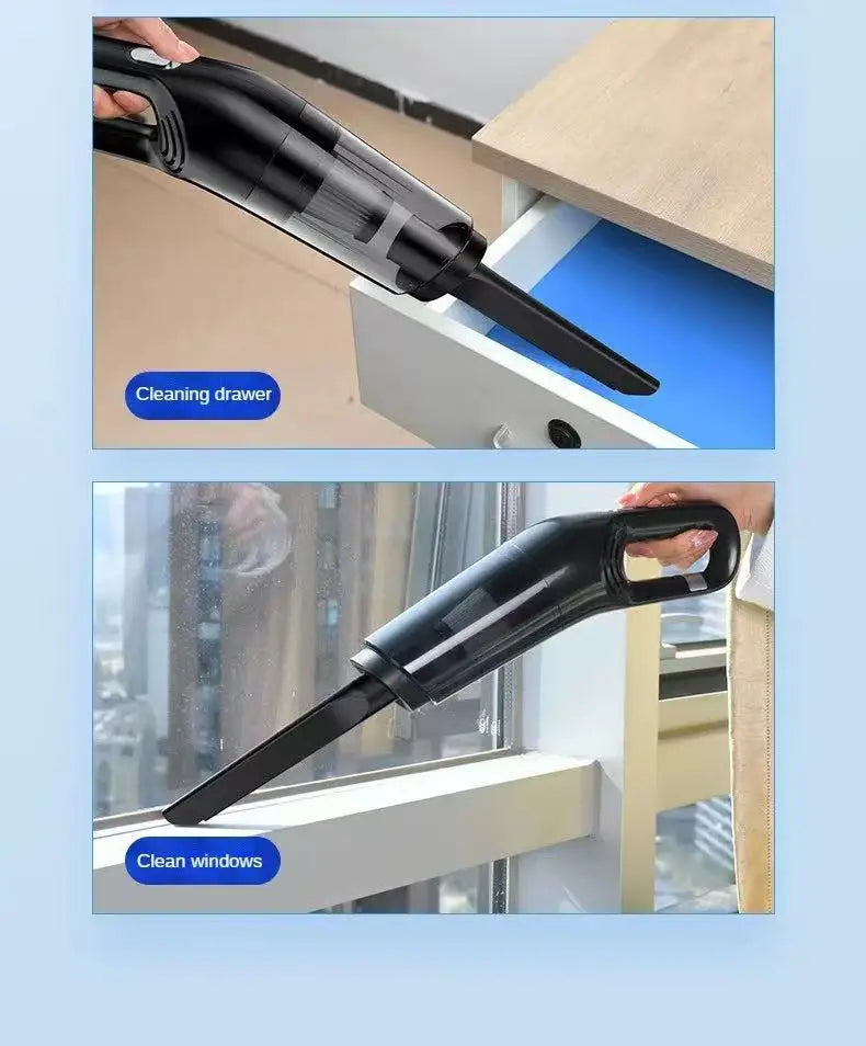 High Suction Handheld Car Vacuum Cleaner Portable Dual Use Household Water Absorption Cleaning Tool for Auto Interior sayaragear
