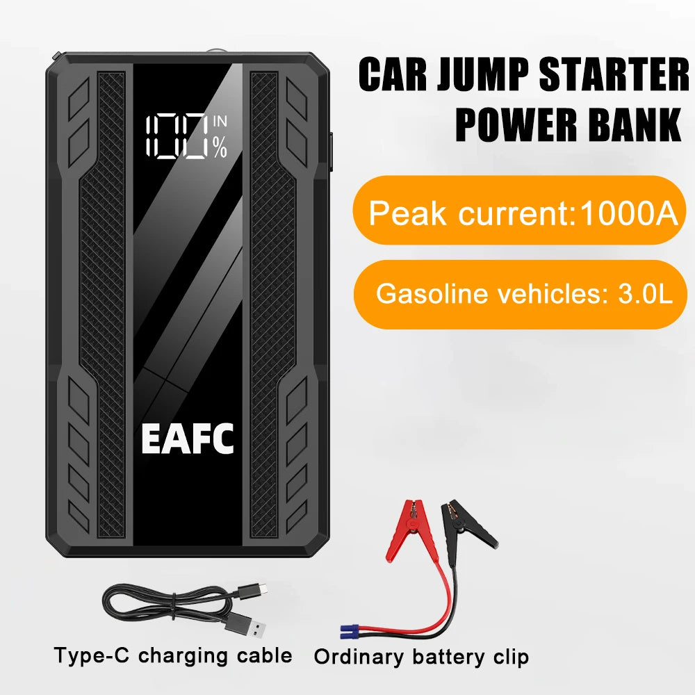 Hot 2000/1200/1000A Car Jump Starter  Car Battery Starters Portable Power Bank 12V Starting Device Booster For Petrol Diesel Car sayaragear