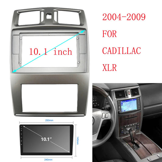 HAOCHEN 2DIN 10 Inch Car Frame Fascia Android Radio Dash Fitting Panel Kit For Cadillac Xlr 2004-2009 sayaragear
