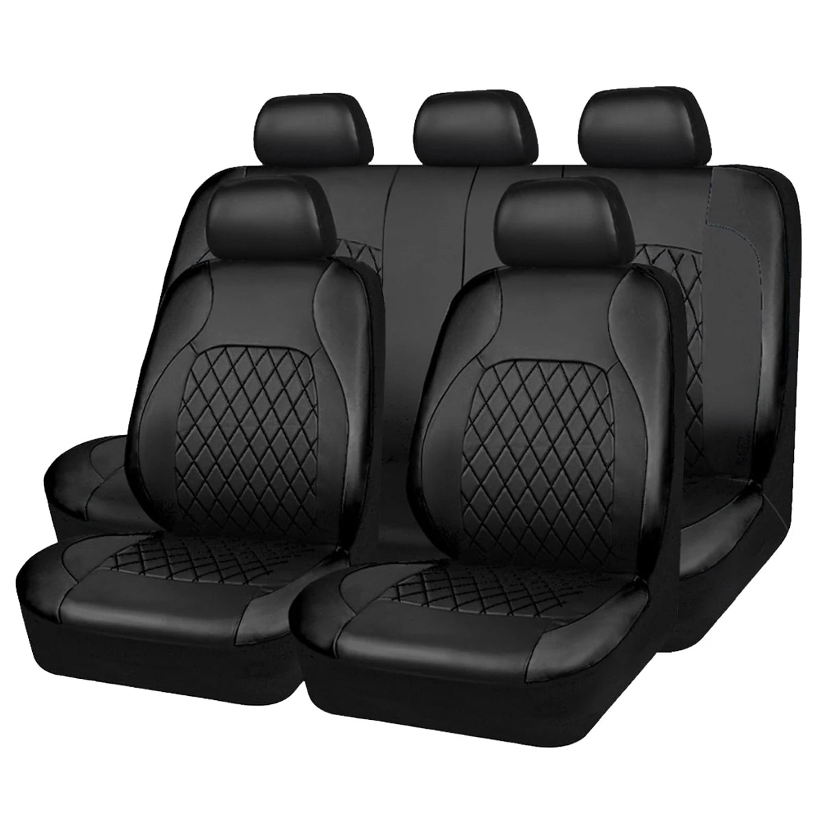 All Season Quited PU Leather Car Seat Cover Full Surrounded Seat Protector Waterproof Universal Fit Sedan Suv Pick-up Truck Seat sayaragear