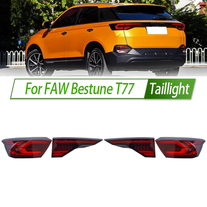 For FAW Bestune T77 Car Taillight Assembly Housing Rear Lamp with Turn Signal Reverse Light Direct Fit Replacement sayaragear