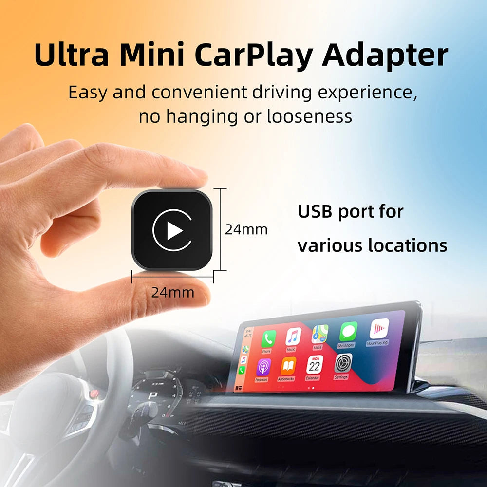 2in1 Wireless CarPlay Dongle Wireless Android Auto Adapter AI Smart Box Car Intelligent Systems For Car With Wired CarPlay sayaragear