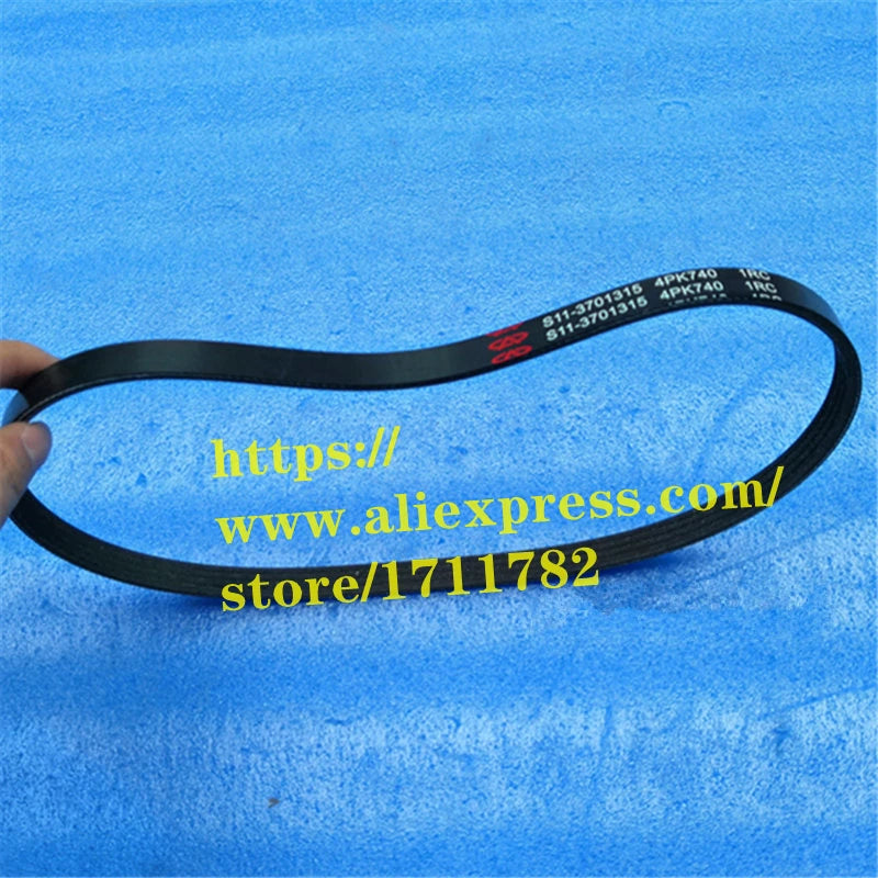 Alternator Belt For Chery QQ3 S11 QQ6/S21 Jaggi A1 Kimo  X1 indiS Beat Engine Belt S11-3701315 4PK740 sayaragear