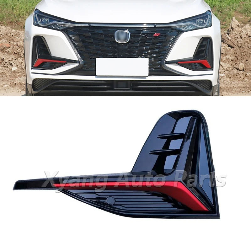 Front Bumper  Decoration Strips  For Changan CS75 Plus 2019-2022 Front Fog Lamp Decorative Cover sayaragear